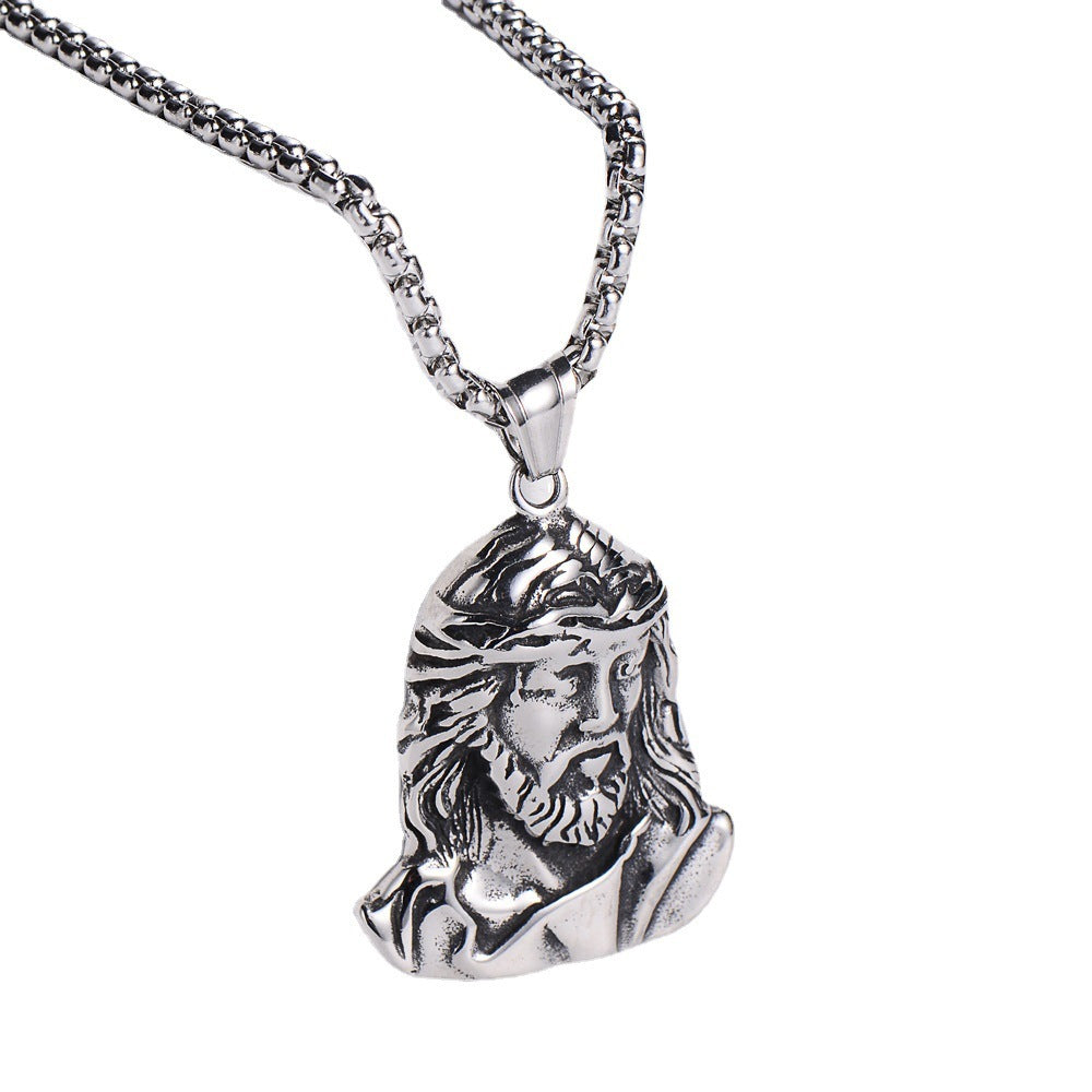 Titanium Steel Jesus Pendant