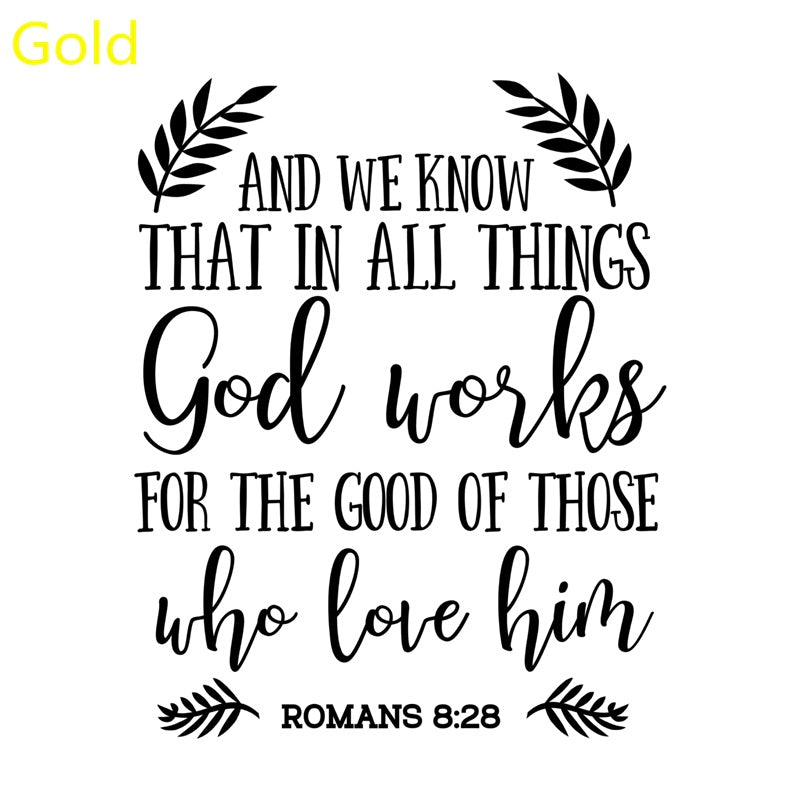 In All Things  Christian Decal