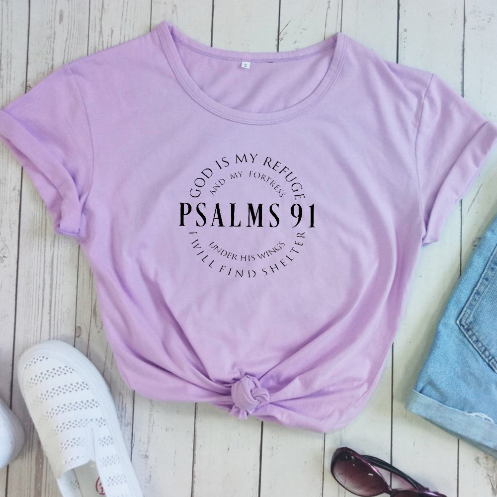 God Is My Refuge Psalms 91 T Shirts