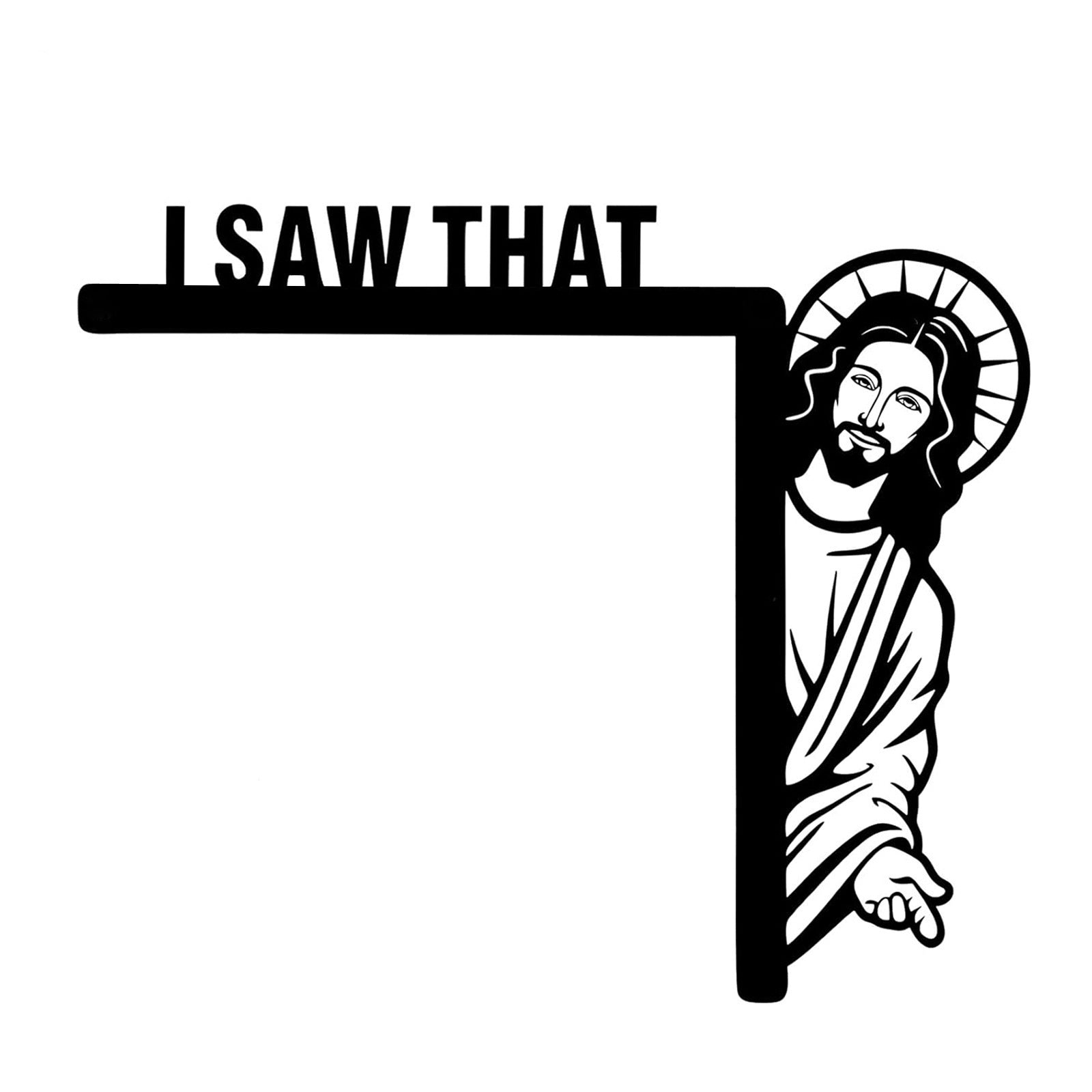 I Saw That Door Sitter Frame Decoration Crafts