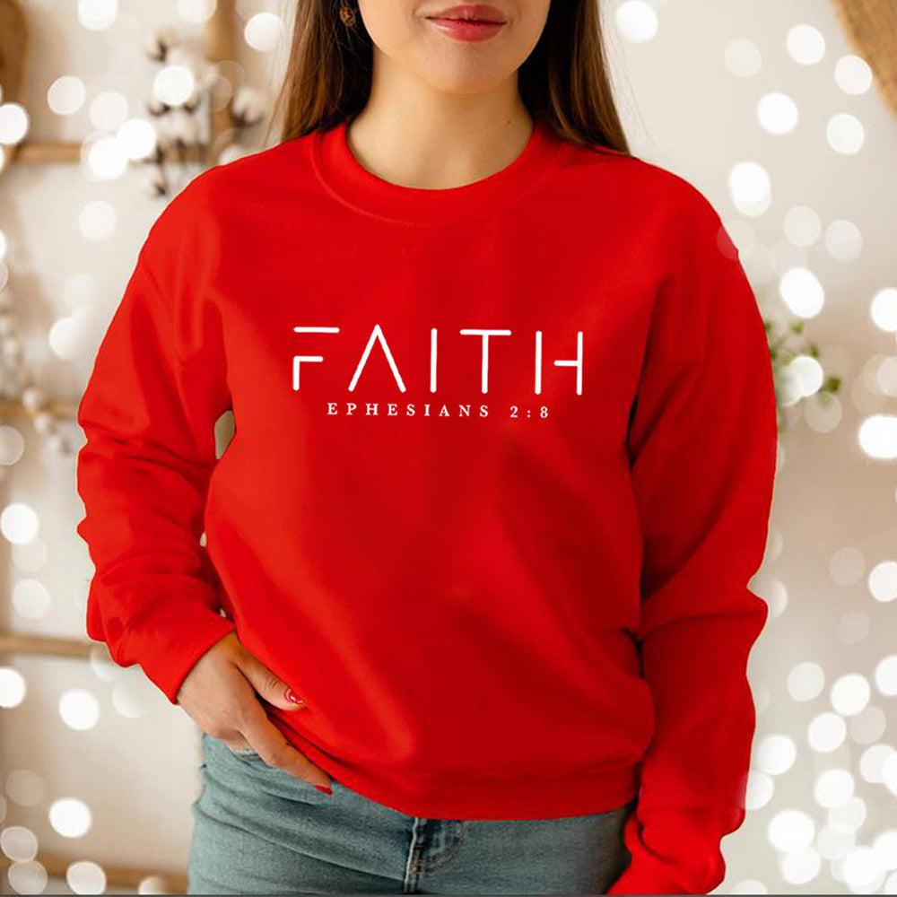 Faith Sweatshirt Bible Verse Sweater
