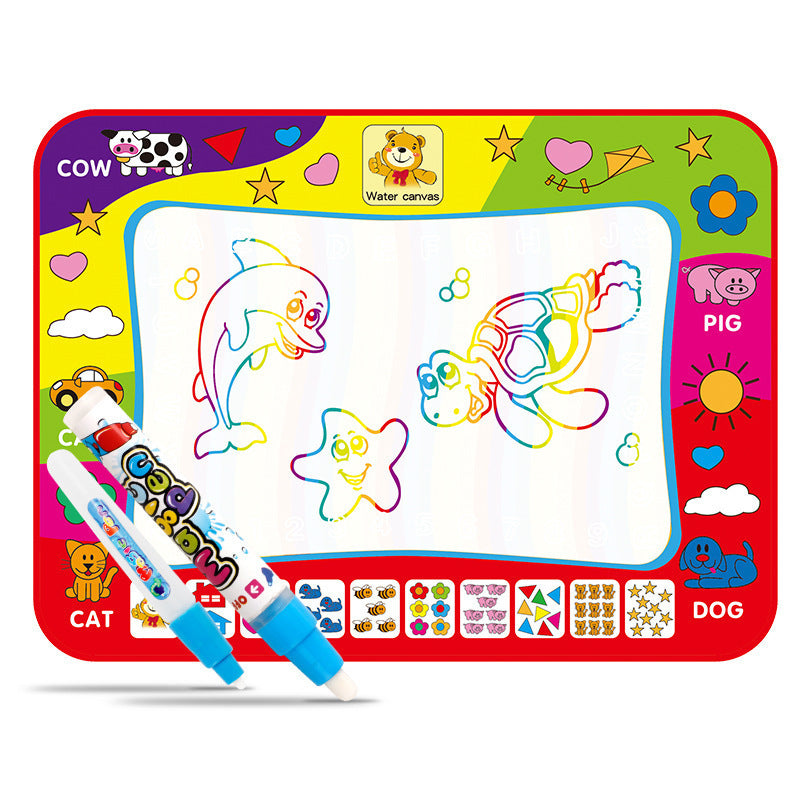 Magic water canvas writing blanket