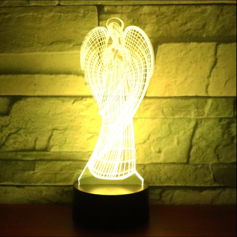 Angel Led Colorful Color Changing 3D Night Light