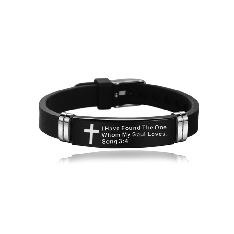 i have found the one Stainless Steel Silicone Strap Bracelet