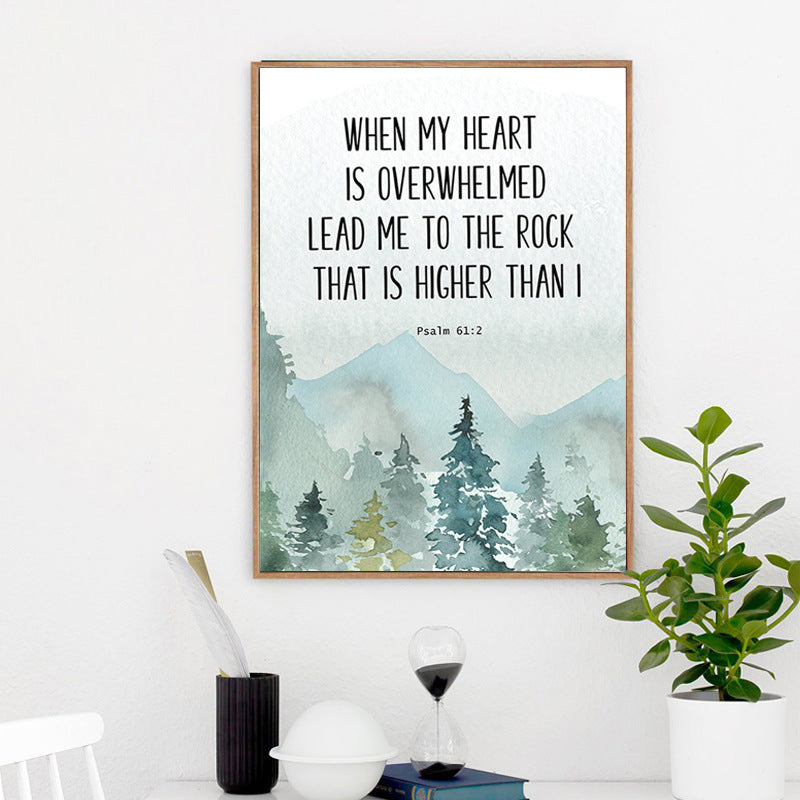 When My Heart Is Overwhelmed Painting Wall Art