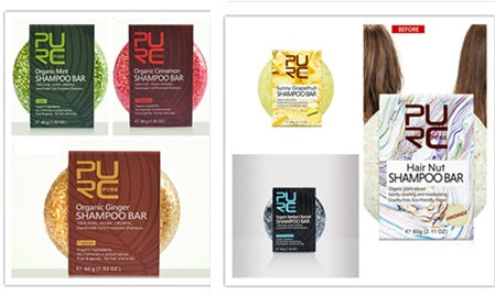 Assorted Pure Shampoo Bars In Various Flavors For Thinning Hair