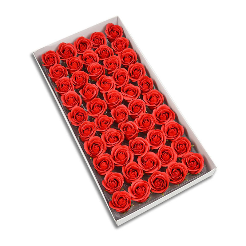 Three-layer Rose Soap Flower Head Simulation Bouquet