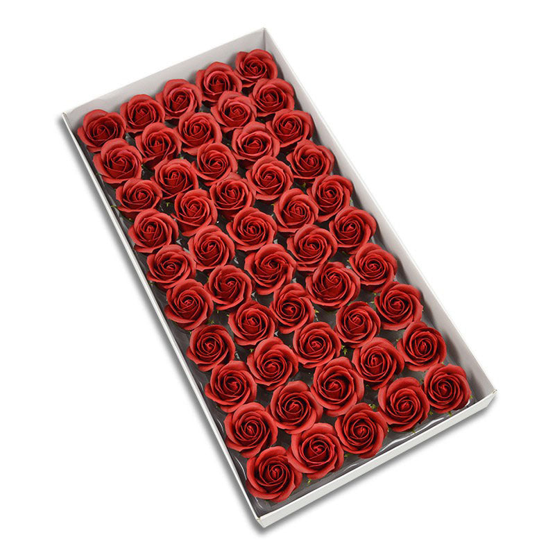 Three-layer Rose Soap Flower Head Simulation Bouquet