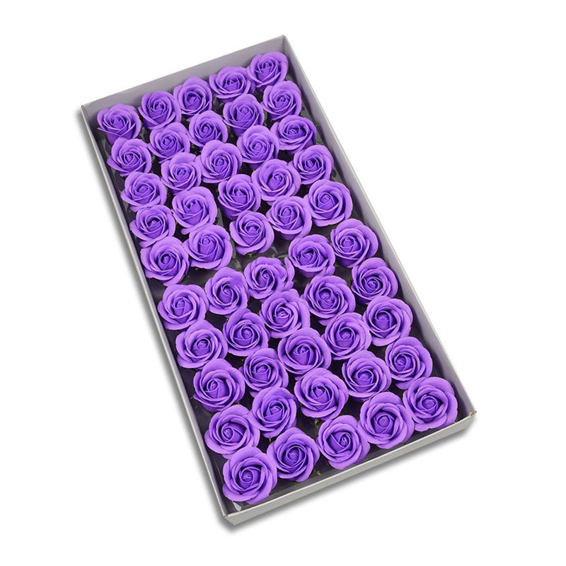 Three-layer Rose Soap Flower Head Simulation Bouquet