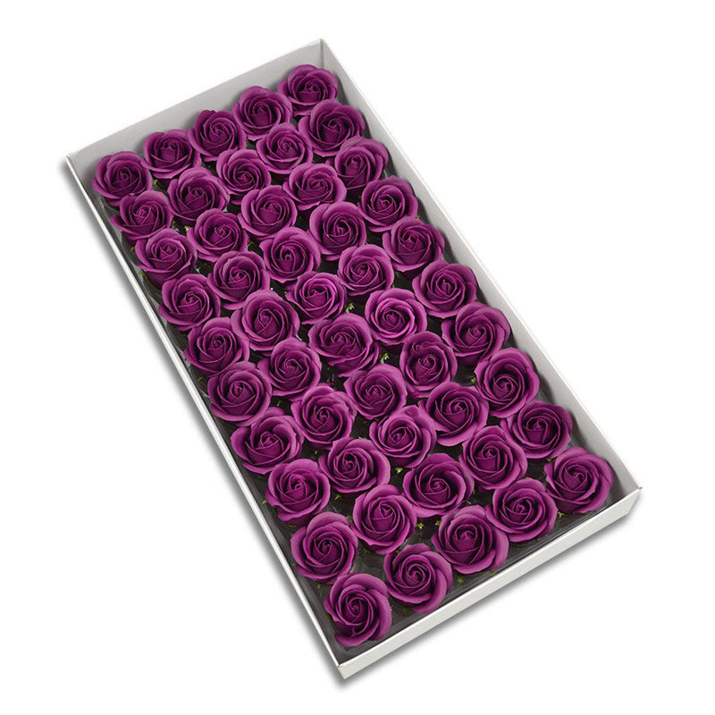 Three-layer Rose Soap Flower Head Simulation Bouquet