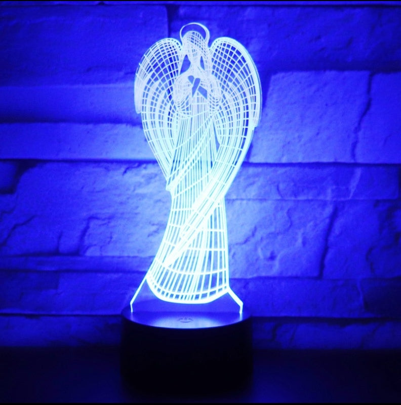 Angel Led Colorful Color Changing 3D Night Light