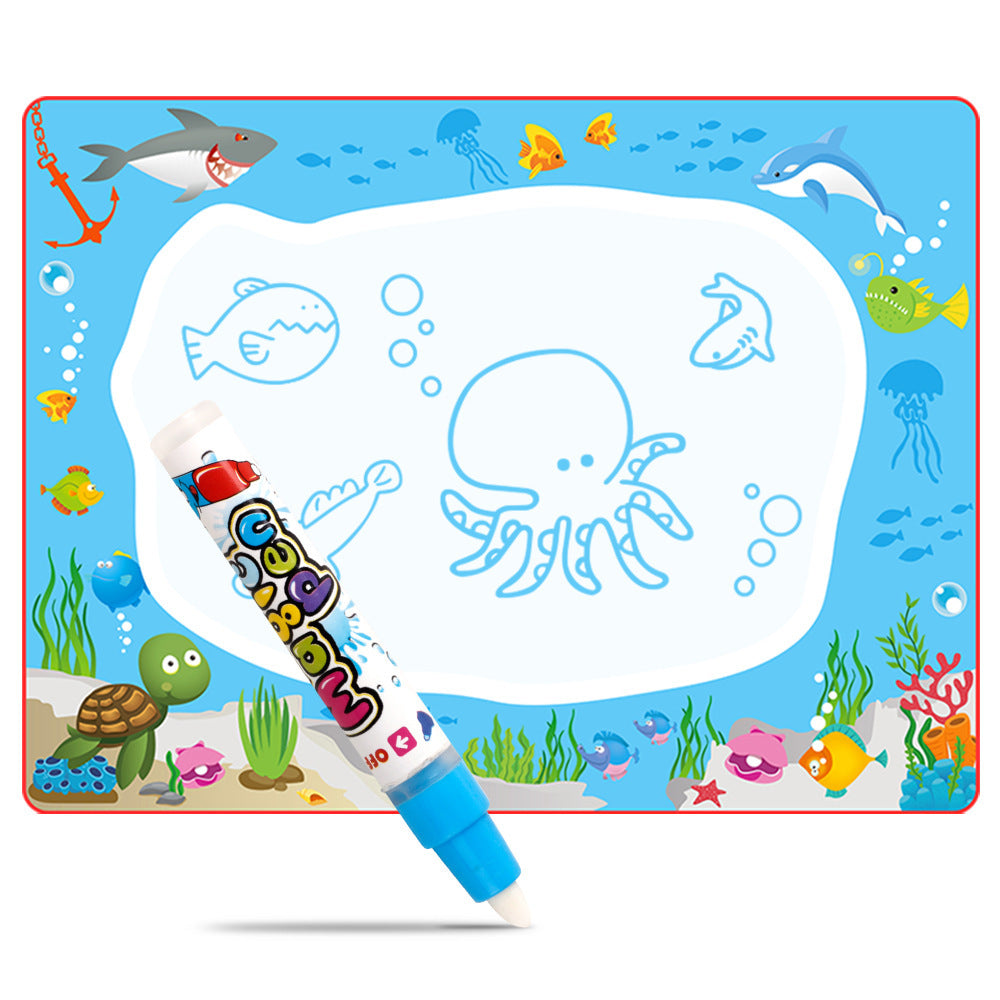 Magic water canvas writing blanket