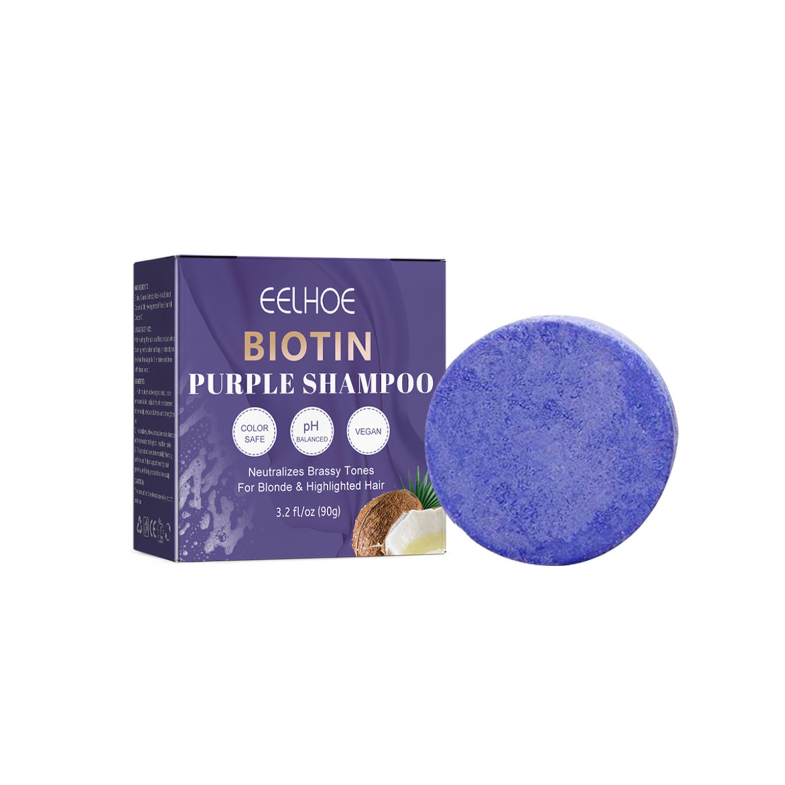 Biotin Purple Shampoo Soap Scalp Cleaning And Repairing Hair