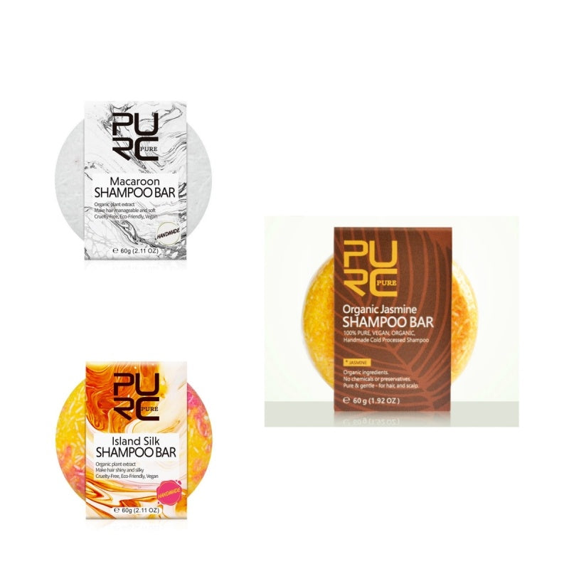 Assorted Pure Shampoo Bars In Various Flavors For Thinning Hair