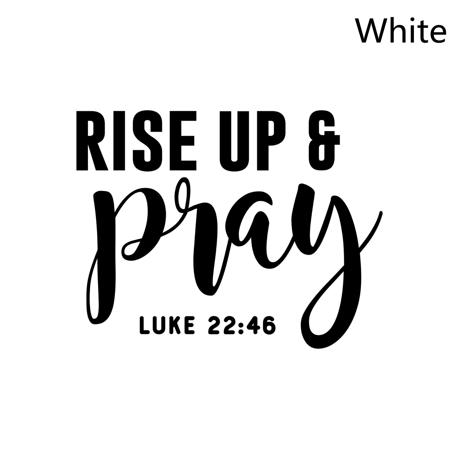 Rise Up & Pray Christian Decal