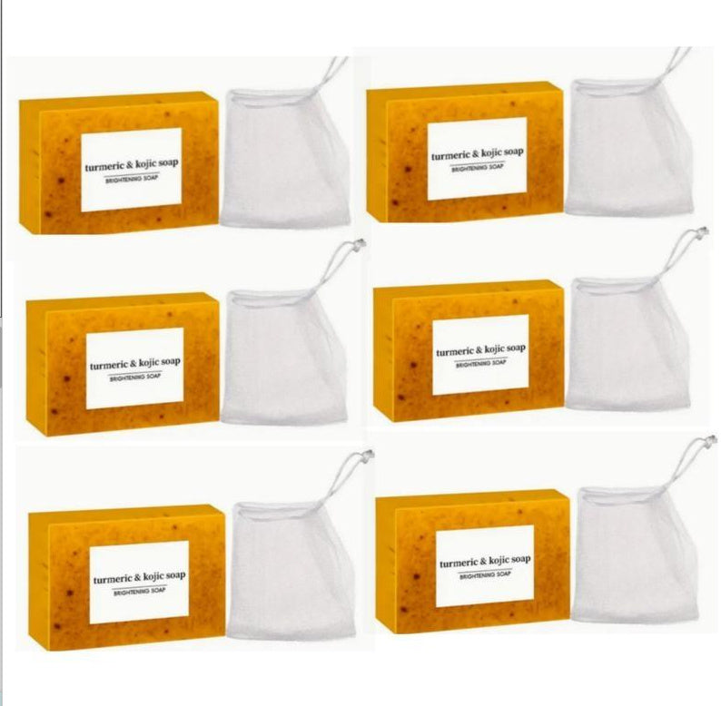 Handmade Cold Process Turmeric Lemon Soap With Kojic Acid And Ginger