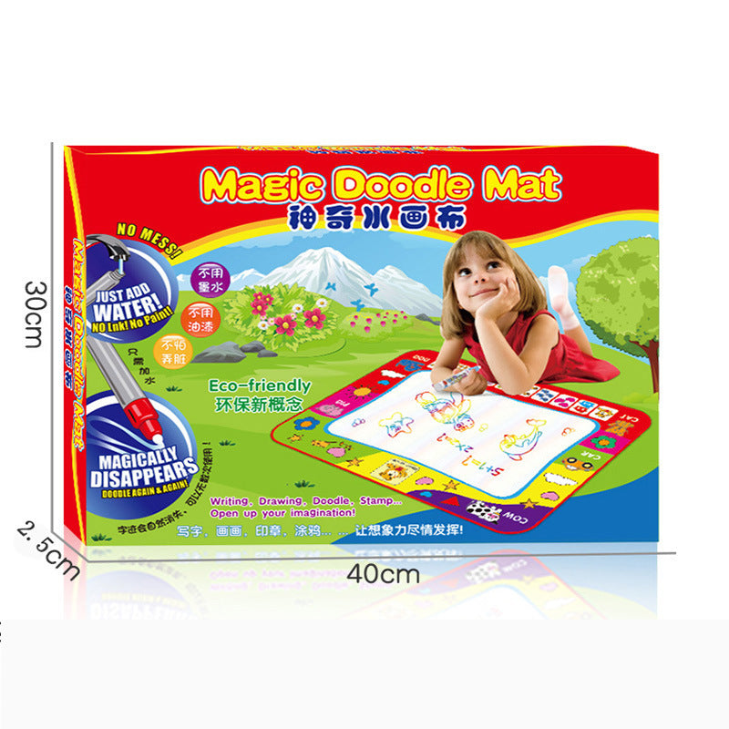 Magic water canvas writing blanket