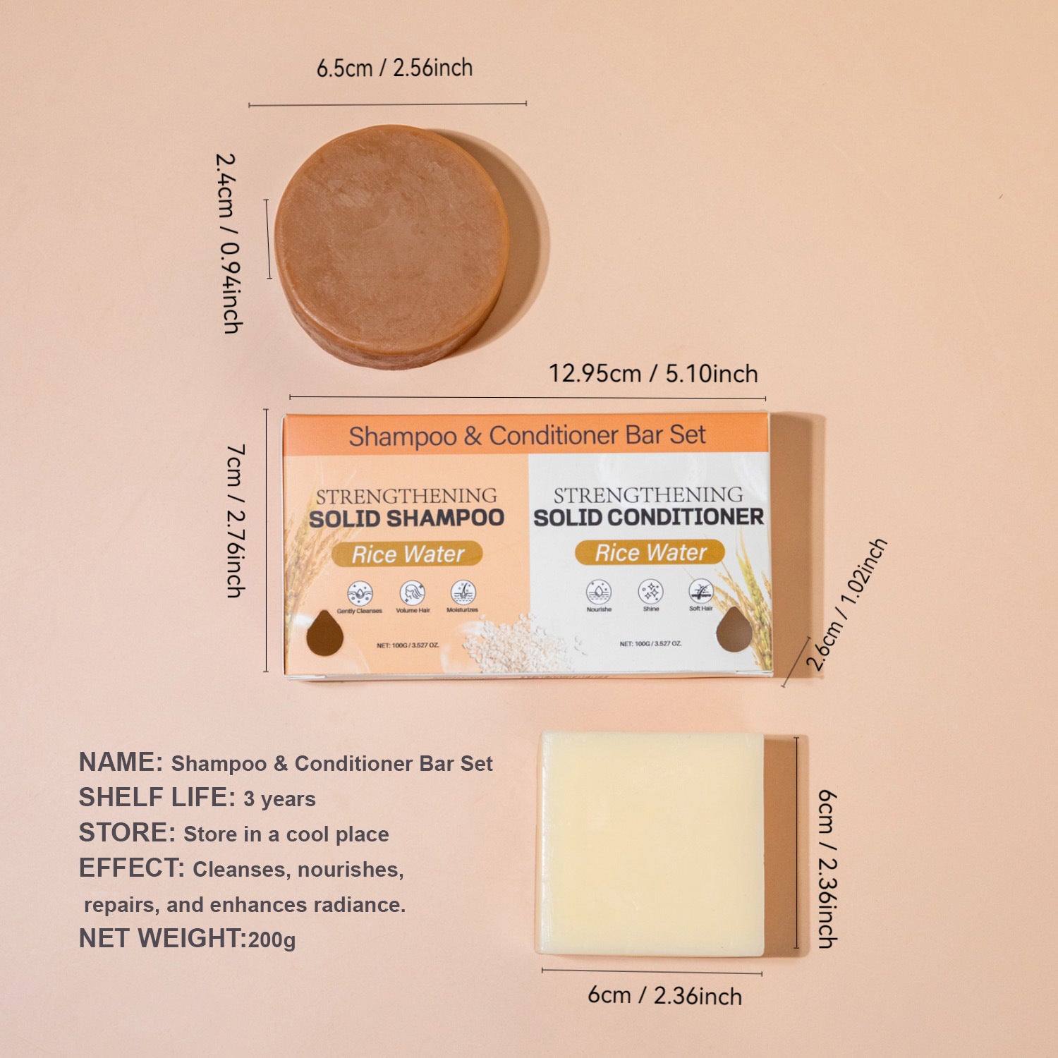 Rice Water Shampoo Soap Hair Care