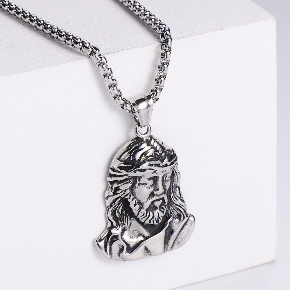 Titanium Steel Jesus Pendant