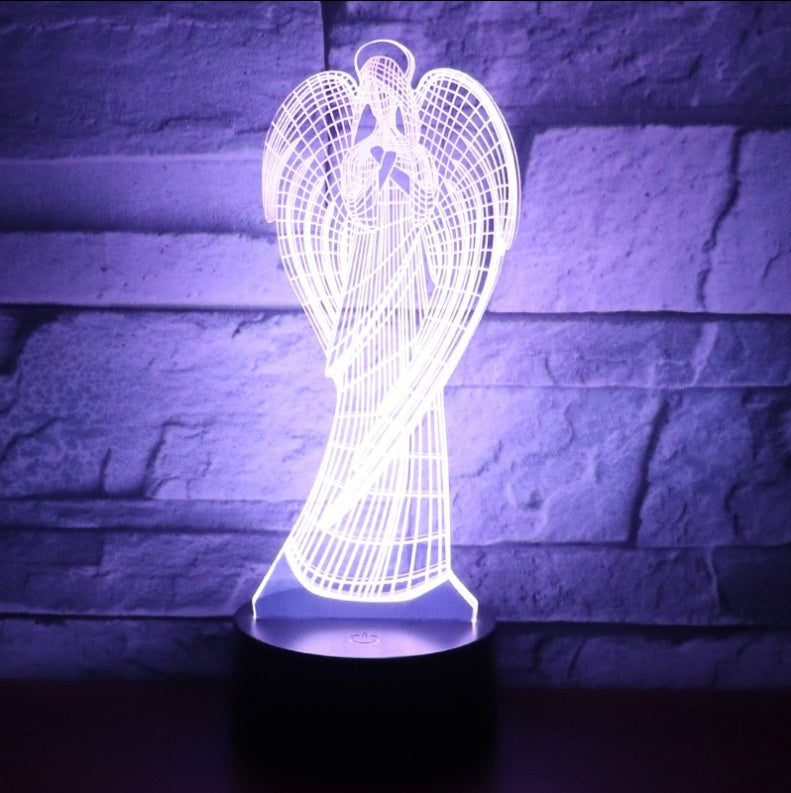 Angel Led Colorful Color Changing 3D Night Light