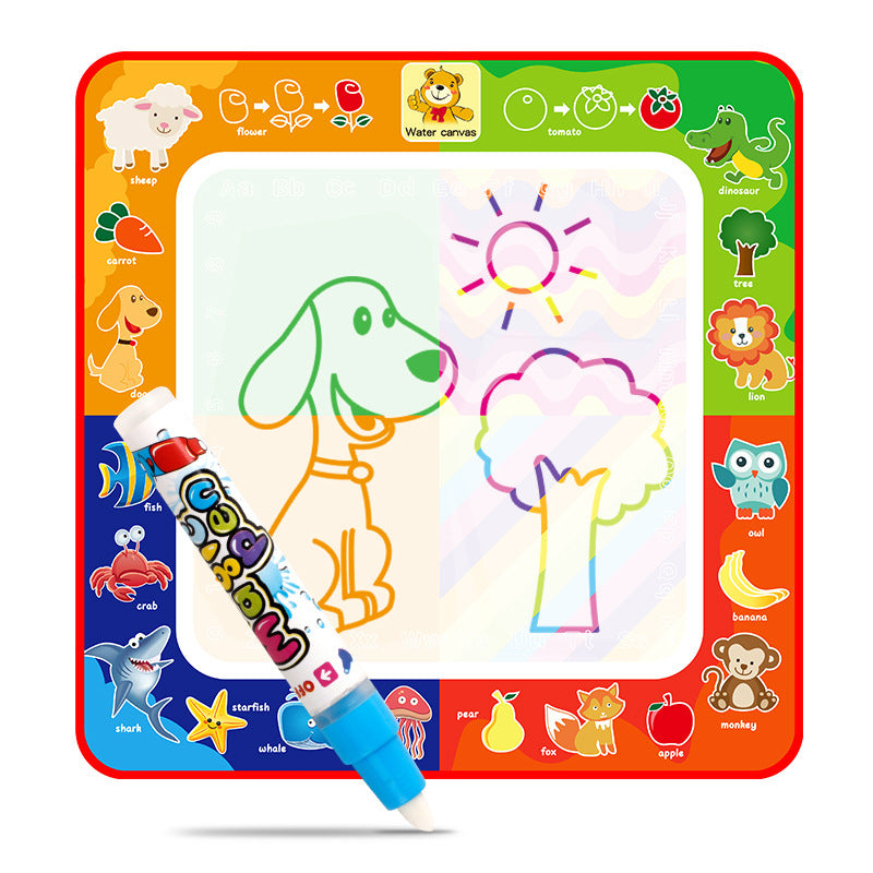 Magic water canvas writing blanket