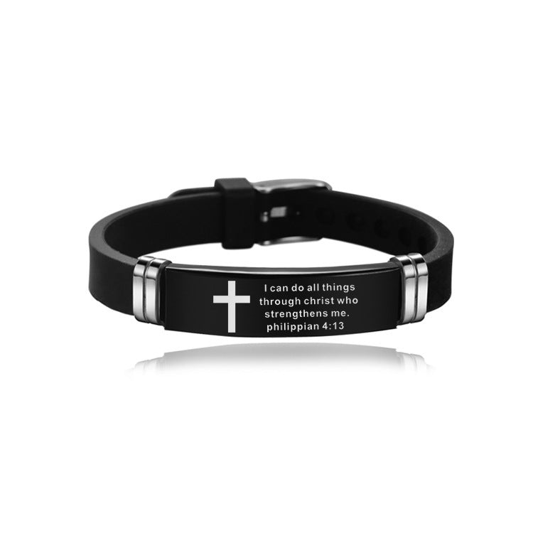 i have found the one Stainless Steel Silicone Strap Bracelet