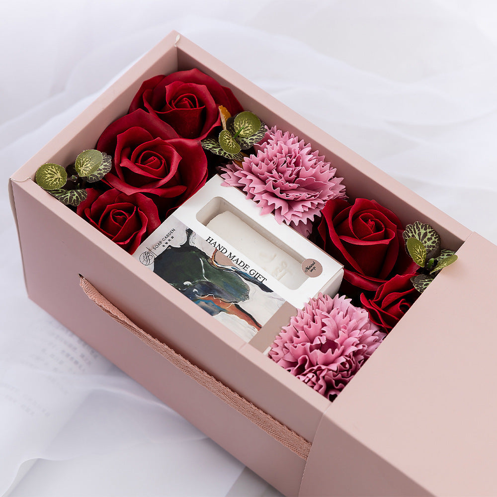 Rose Flower Soap Gift Box Handmade Soap Bouquet