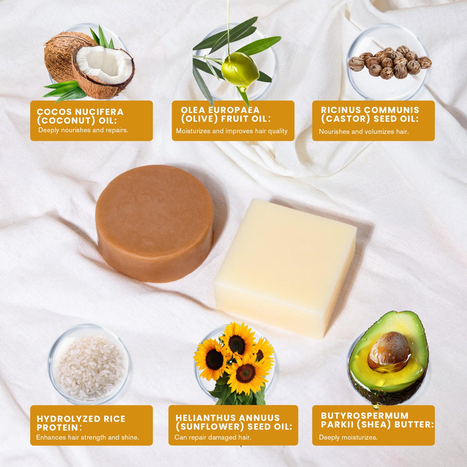 Rice Water Shampoo Soap Hair Care