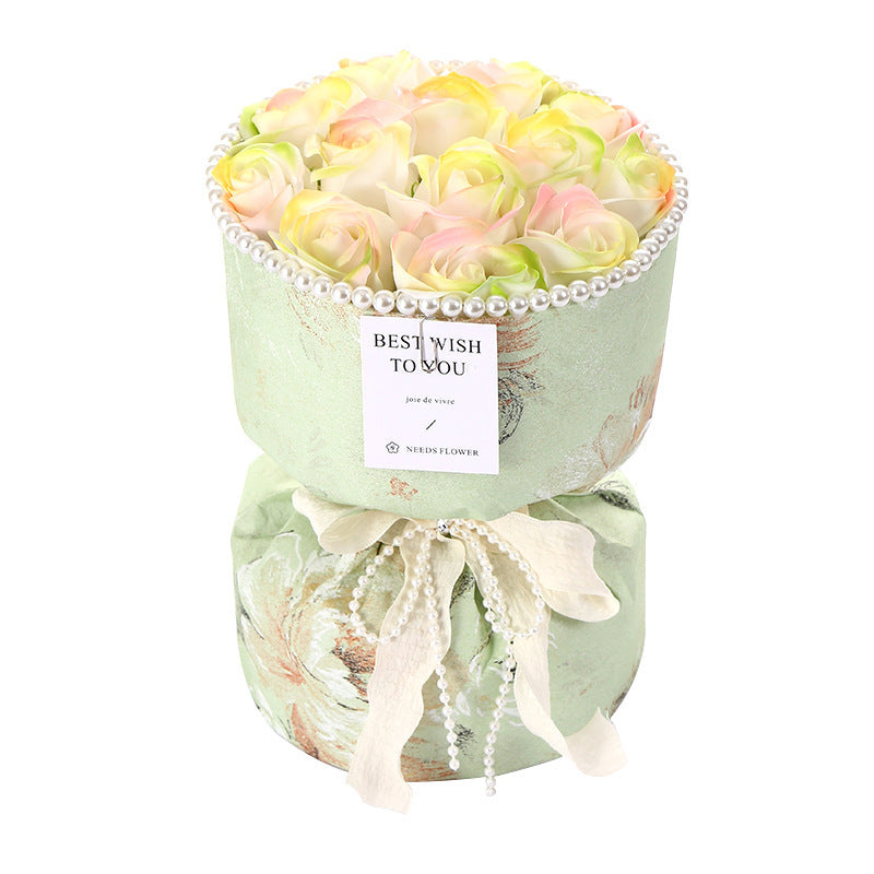 Decorative flower pots with ribbons