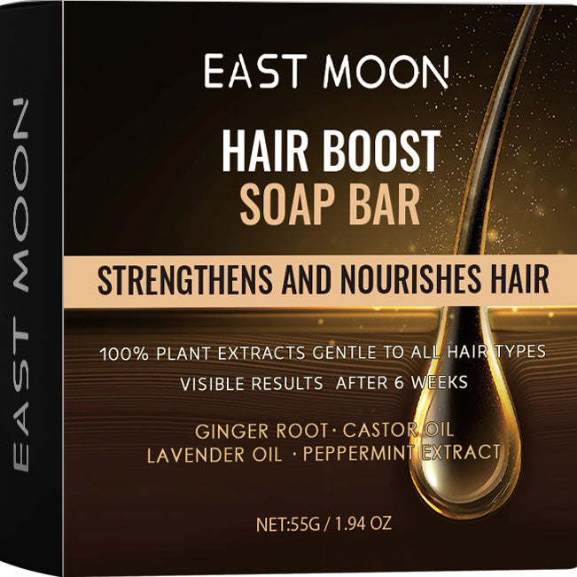 Hair Boost Soap Bar With Castor Oil, Mint Extract and Lavender Oil