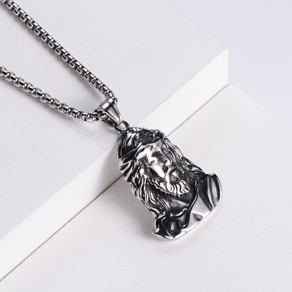 Titanium Steel Jesus Pendant