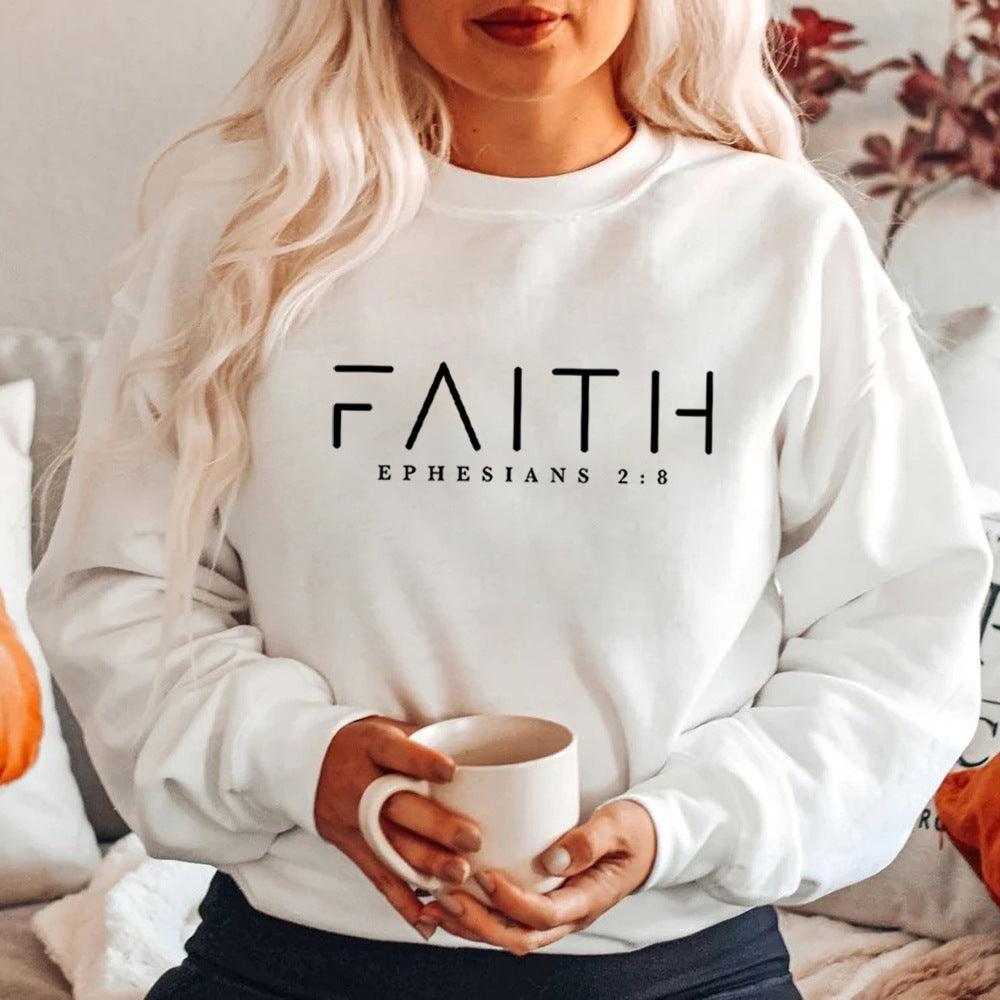 Faith Sweatshirt Bible Verse Sweater