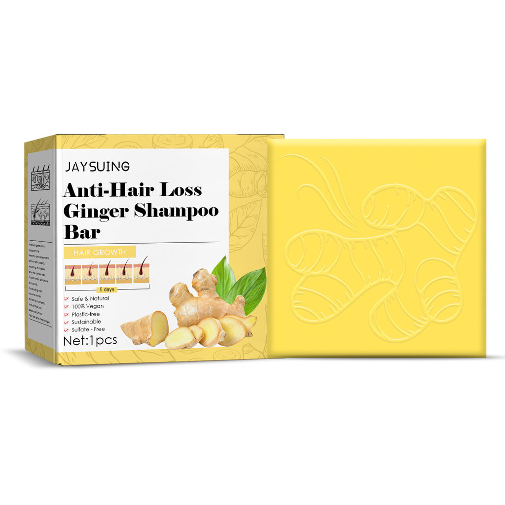Ginger Thickening Hair Shampoo Soap With Rice Protein, Angelica Extract And Wheat Germ