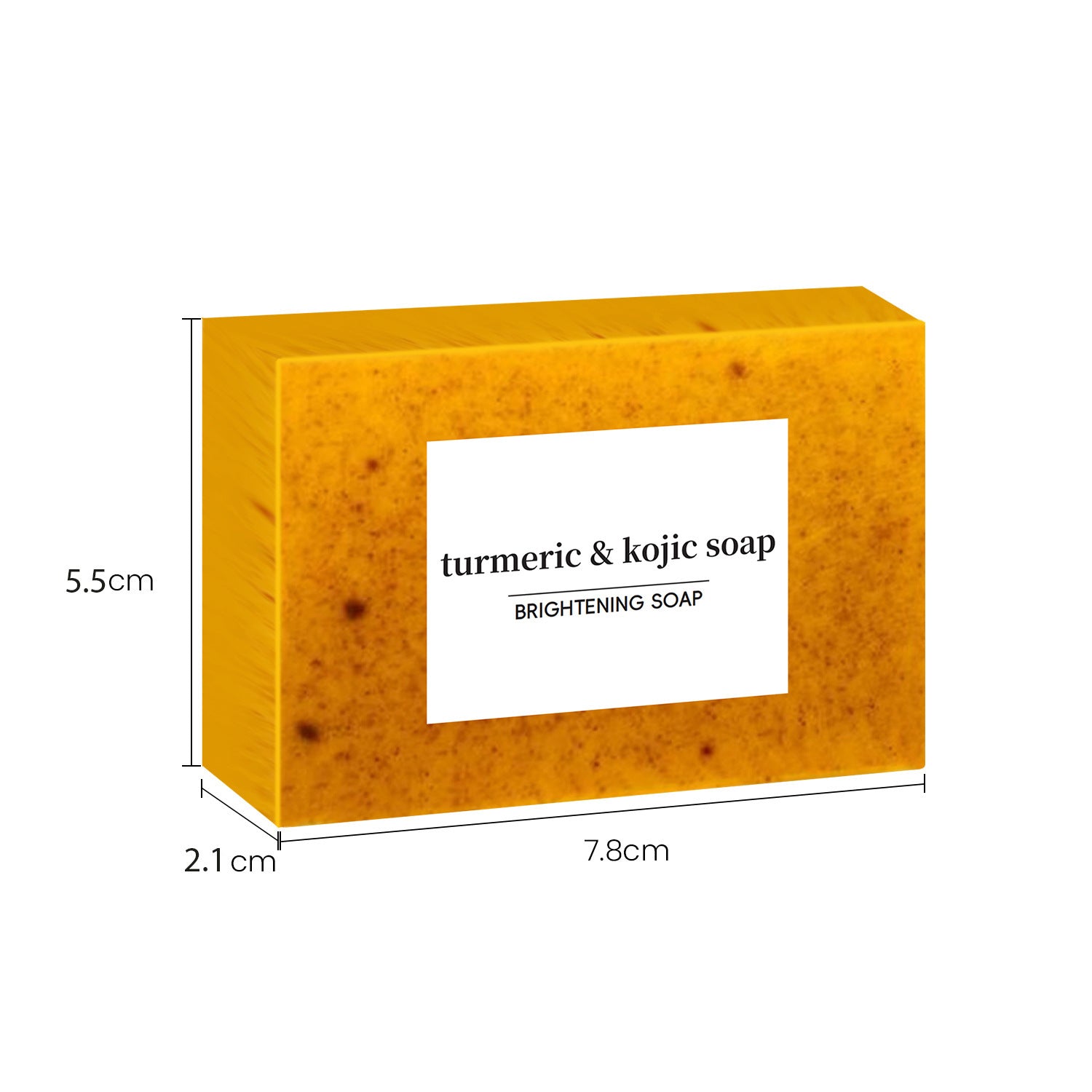 Handmade Cold Process Turmeric Lemon Soap With Kojic Acid And Ginger