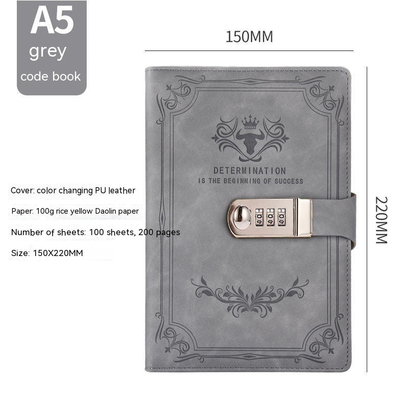 Codebook Journal With Lock
