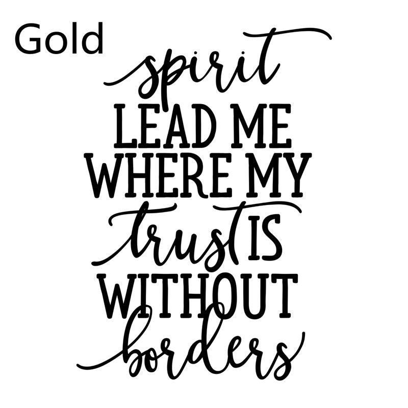 Spirit Lead Me Wall Art Decal