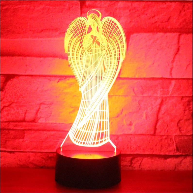 Angel Led Colorful Color Changing 3D Night Light