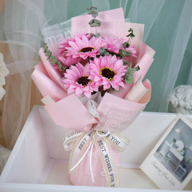 Sunflower Soap Flower Bouquet