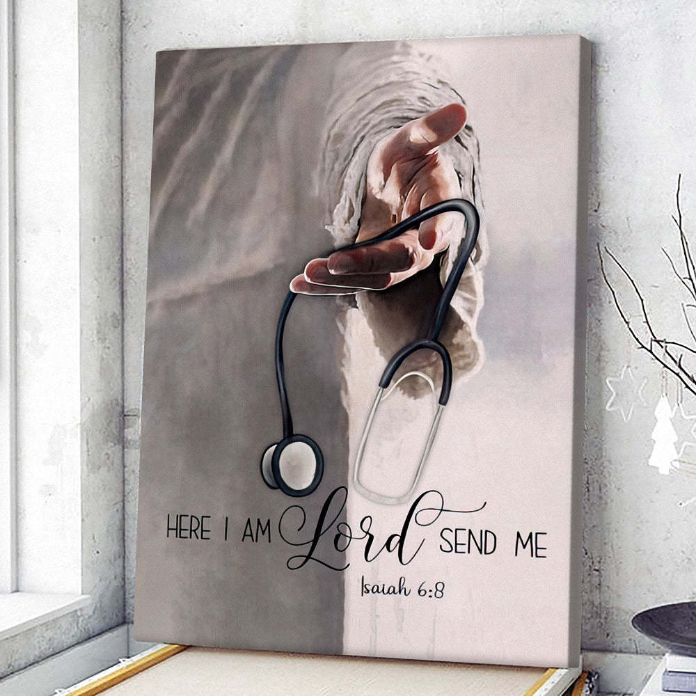 Here I am Lord Send Me Canvas Wall Art