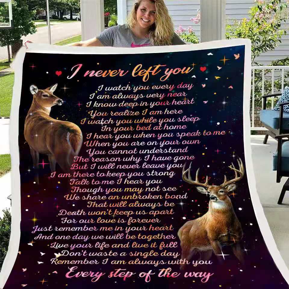 Letter To Daughter Digital Printed Blanket