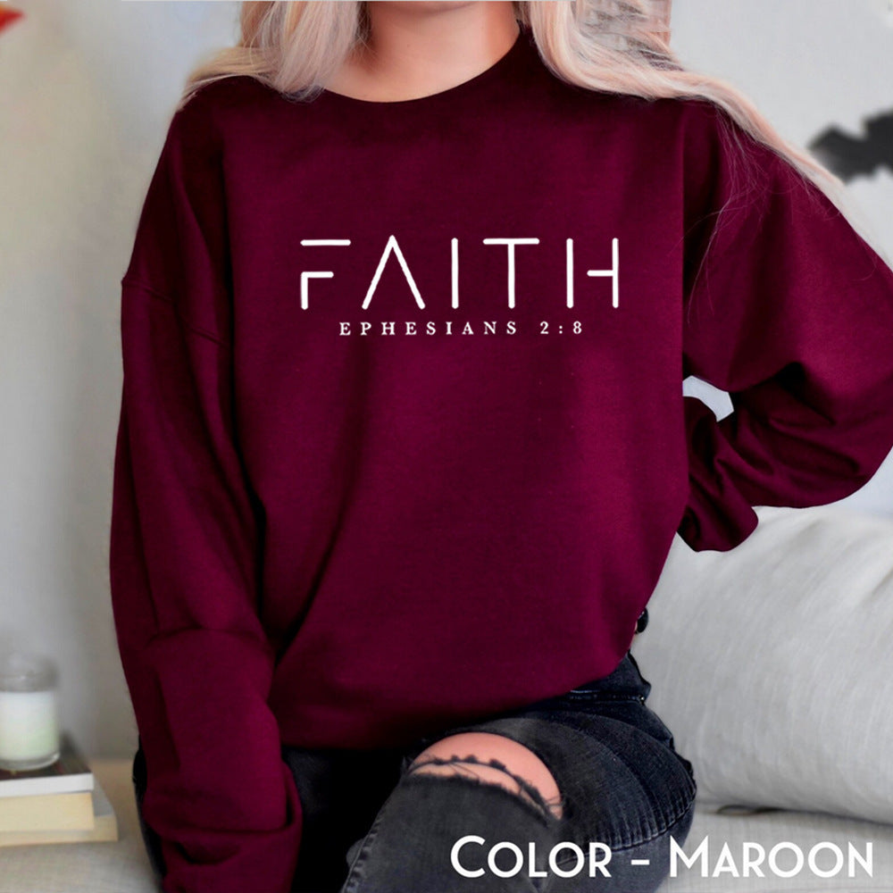 Faith Sweatshirt Bible Verse Sweater