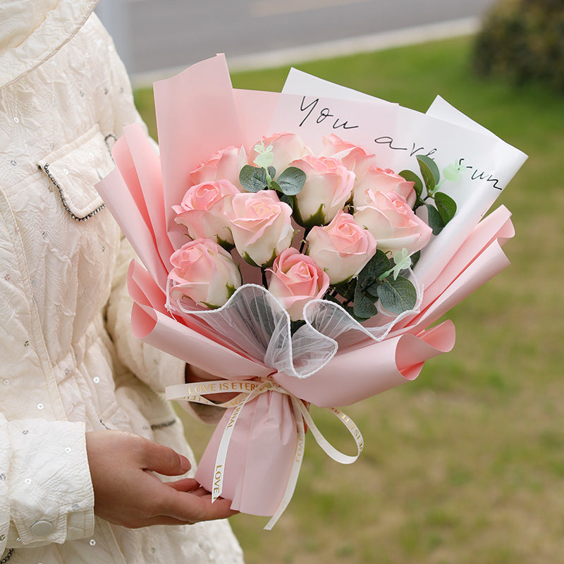 11 Roses With Handbag Lamp