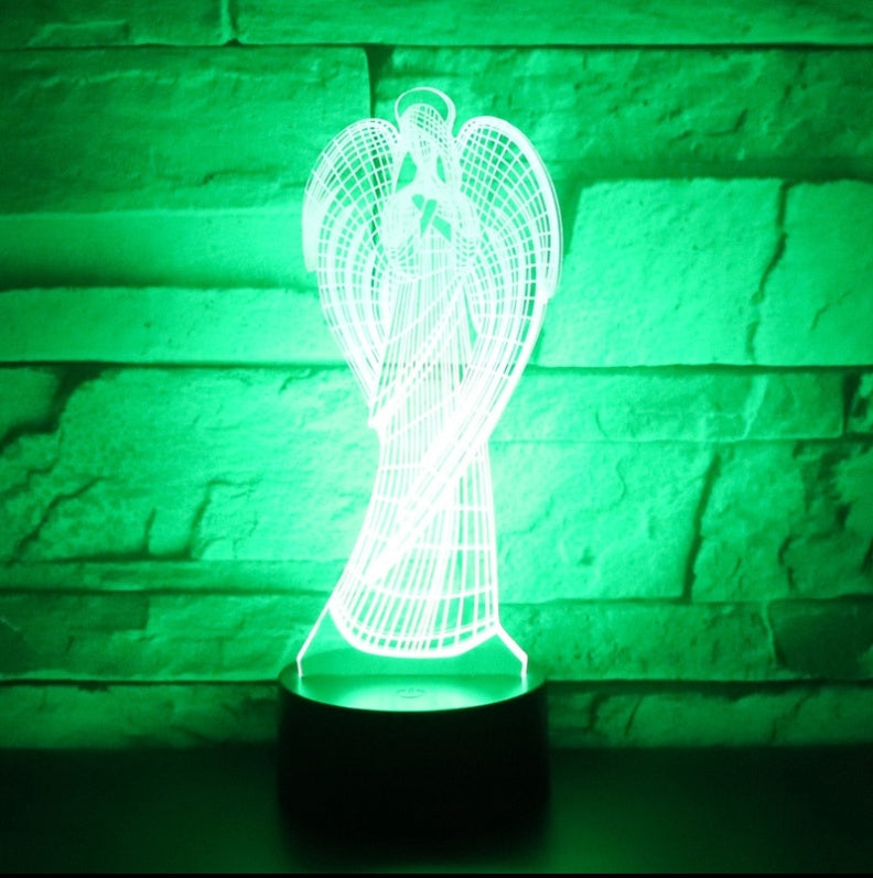 Angel Led Colorful Color Changing 3D Night Light