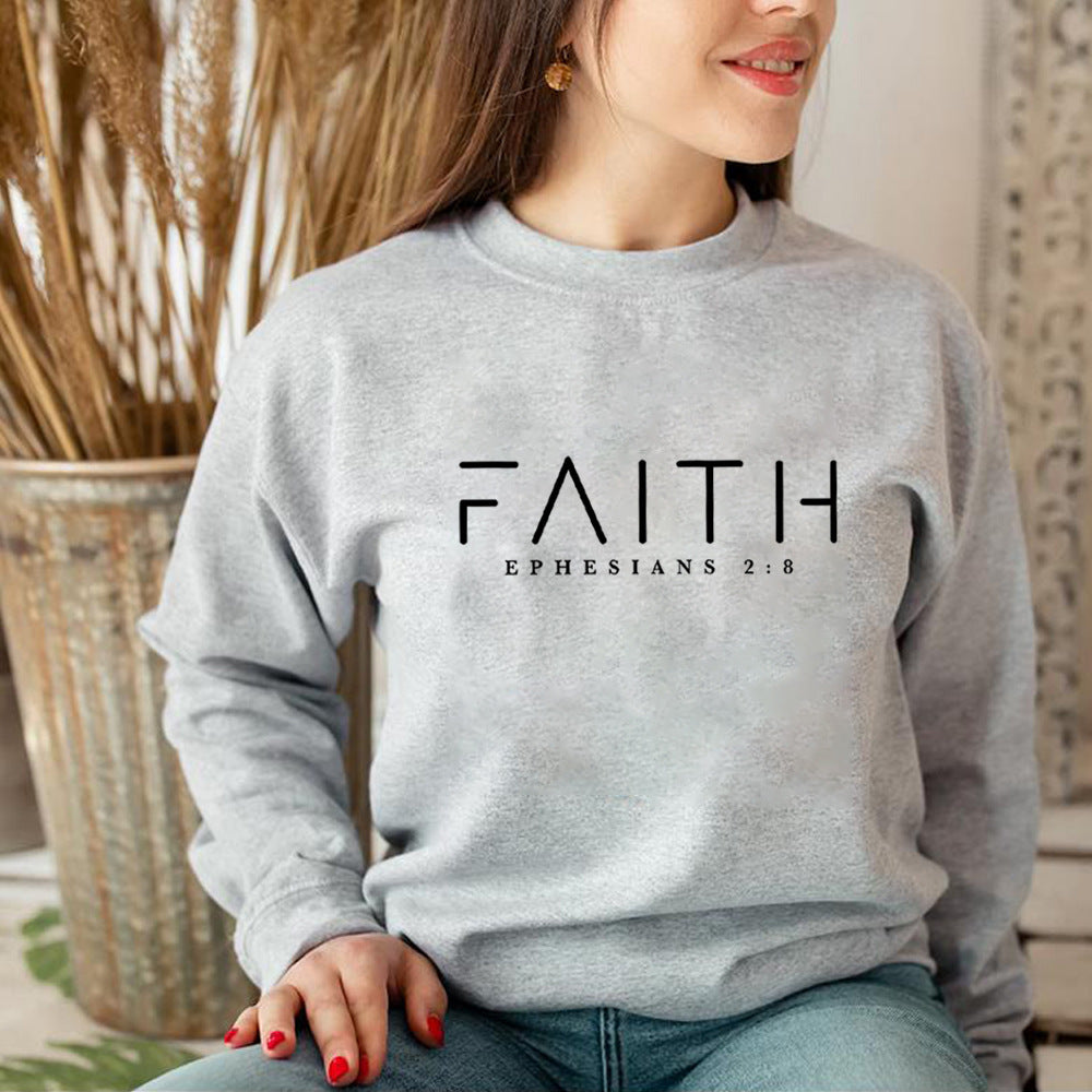 Faith Sweatshirt Bible Verse Sweater